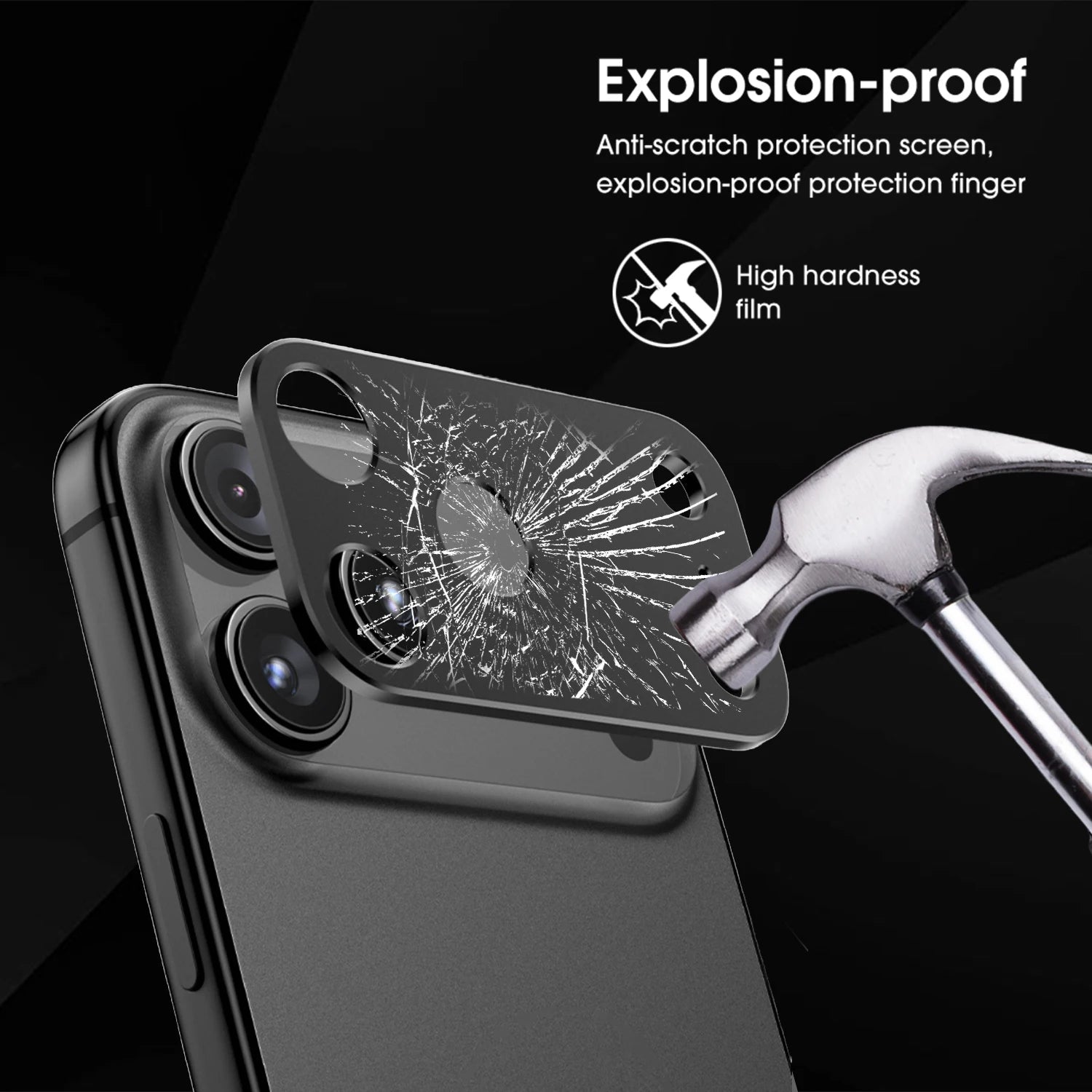 Metal Aluminum Alloy Camera Lens Cover for IPhone 17/17 Pro/17 Air/17 ProMax Hardness Anti-scratch Shockproof Camera Stickers RELUX.STORE