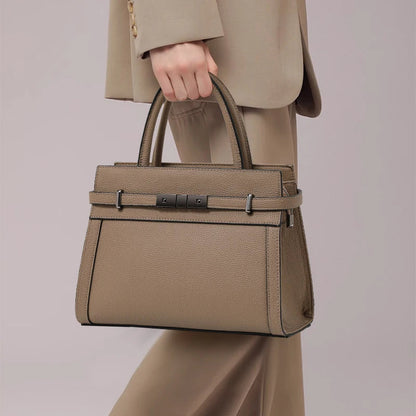 Genuine leather women's bag original first layer cowhide women's hand shoulder simple tote bag occupation RELUX.STORE