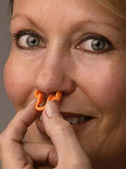 2pcs Mini Stop Snoring Device Silicone Elastic Nose Clip Anti-Snoring Supplies To Prevent Snoring Good Sleep RELUX.STORE