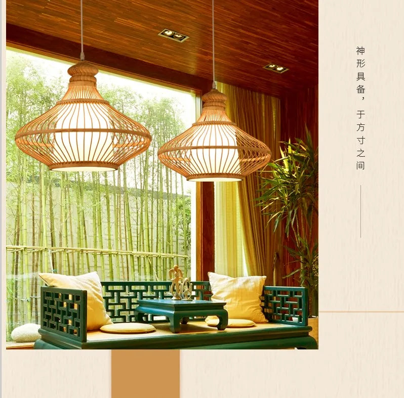 Nordic Chandelier Pendant Lights Lustre Bamboo Luxury Chandelier Pendant Lights Home Decoration Indoor Lighting Las Luces LLPL