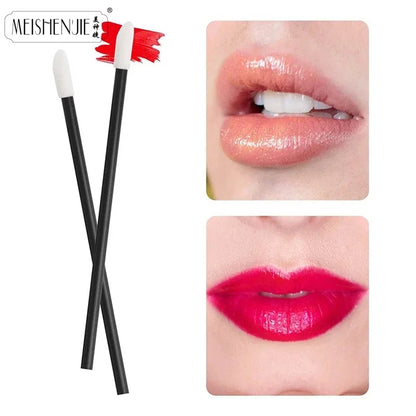 Wholesale 50/1000pcs Lip Brushes Applicators Eyelashes Brush Lipstick Brush Lip Gloss Applicator Wands Makeup Beauty Tool RELUX.STORE