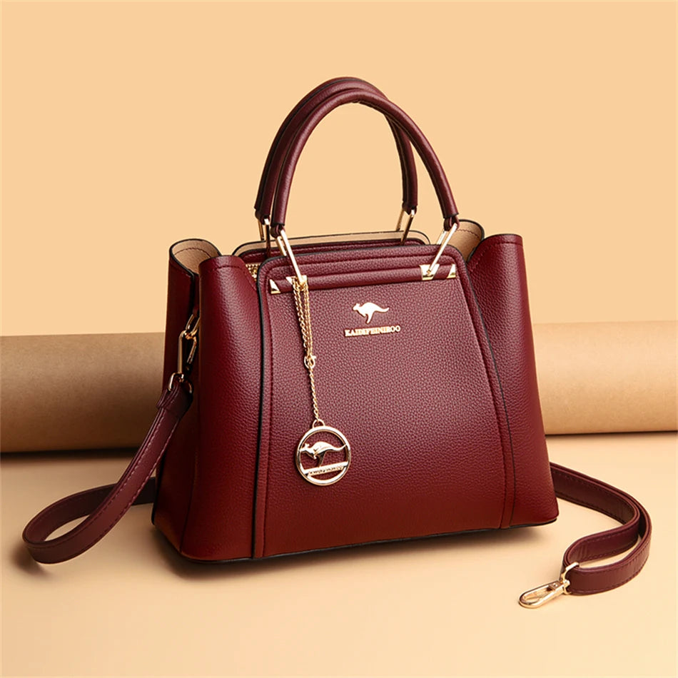 2024 Luxury Women Designer 3 Layers Shoulder Crossbody Sac Ladies Large Capacity Leather Handbags Shopper Brand Messenger Totes RELUX.STORE