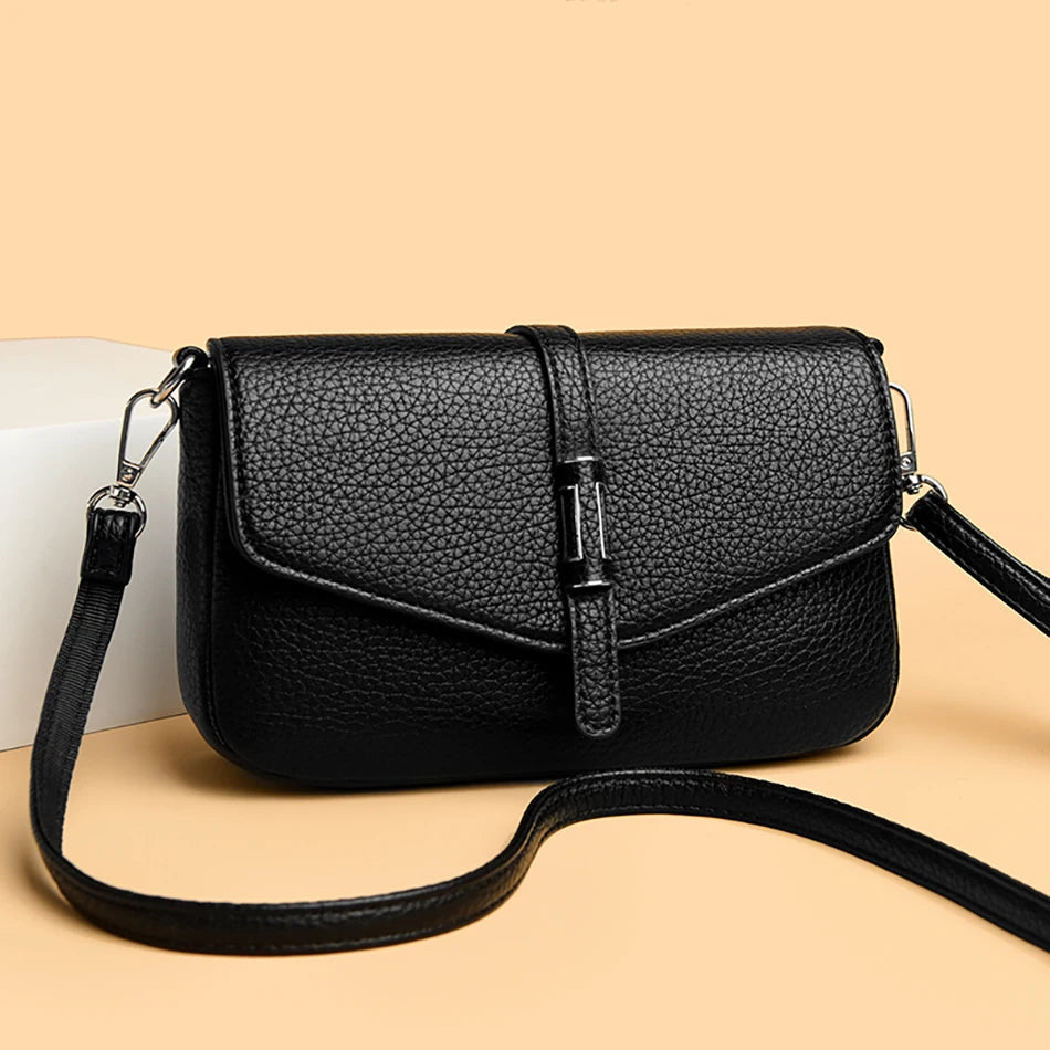 Fashion Luxury Leather Mini Backpack for Women, Small Retro Phone Crossbody Bag, Elegant Shoulder Purse, Trendy Designer Handbag RELUX.STORE