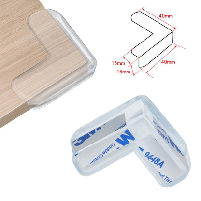 4pcs/8pcs/12pcs Children Baby Safety Silicone Protector Table Corner Edge Protector Child Anti-collision Edge Protector RELUX.STORE
