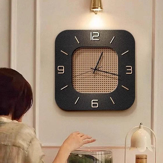 Retro Wall Clock Modern Living Room Luxury Wall Led Watch Nordic Minimalist Clocks Bedroom Silent Clock Interior Ornaments