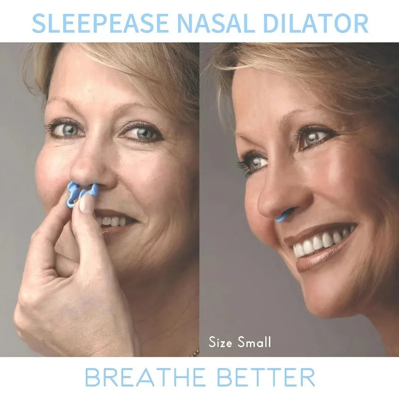 2pcs Mini Stop Snoring Device Silicone Elastic Nose Clip Anti-Snoring Supplies To Prevent Snoring Good Sleep RELUX.STORE