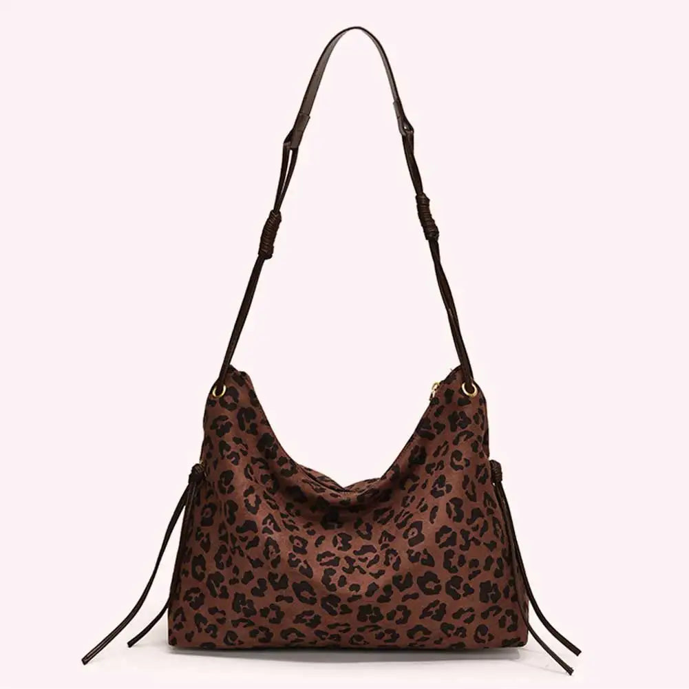 Women Suede Shoulder Bag Adjustable Strap Messenger Bag with Zipper Trendy Retro Handbag for Work Travel RELUX.STORE