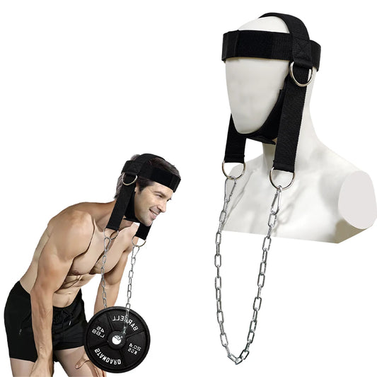 Head Harness Sports Neck Training Exerciser Strap Muscle Builder Home Gym for Strength Fitness Weight Lifting Workout Boxing MMA