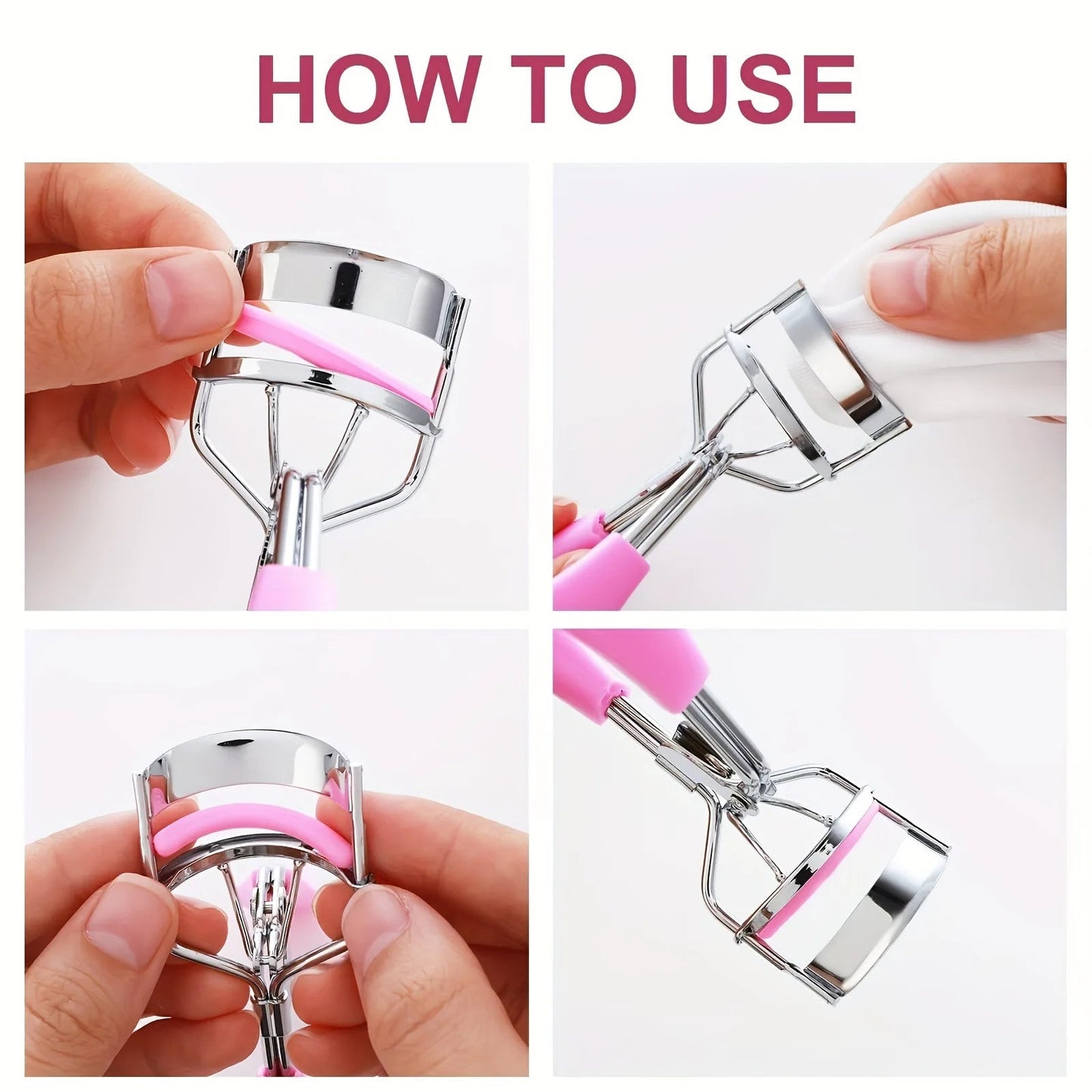 11/16PCS Eyelash Curler with 10pcs Replacement Pads Women Professional Eyelashes Curling Tweezers Clips Lasting Eye Makeup Tools RELUX.STORE
