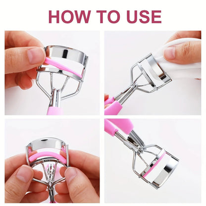 11/16PCS Eyelash Curler with 10pcs Replacement Pads Women Professional Eyelashes Curling Tweezers Clips Lasting Eye Makeup Tools RELUX.STORE