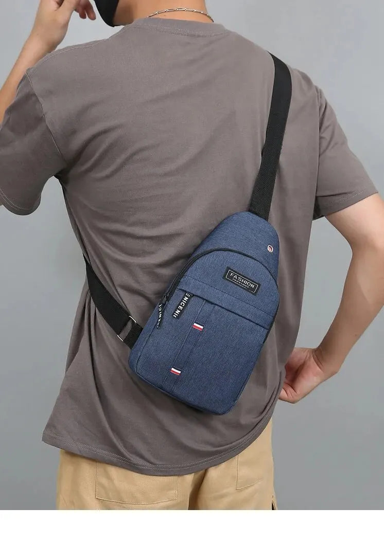 Fashionable and Trendy Lightweight Single Minimalist Shoulder Crossbody Bag for Men with Large Capacity for Leisure and Sports RELUX.STORE