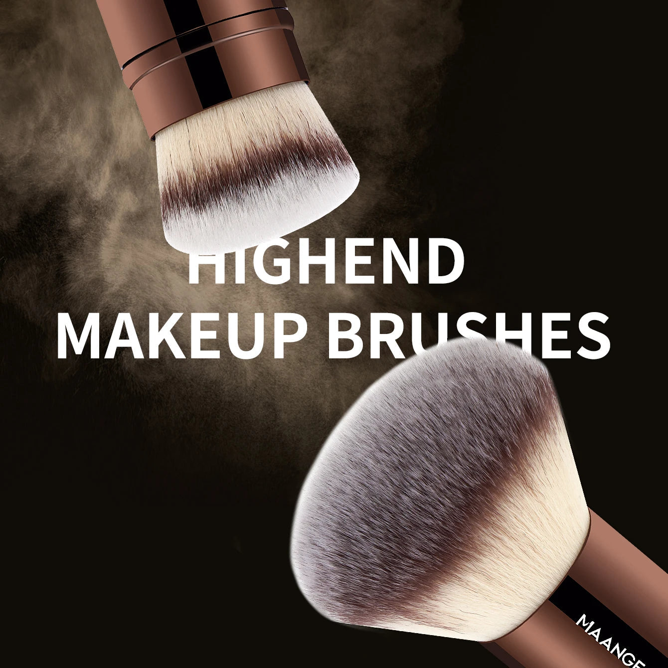 MAANGE 20pcs/set Pro Makeup Brushes Double Ended Foundation Concealers Blush Eye Shadows Brush for Liquid Cream Powder Blending RELUX.STORE