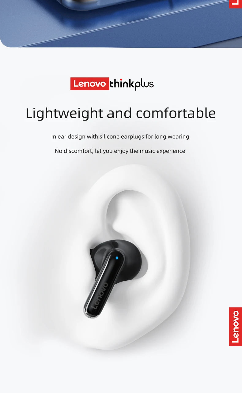 Lenovo Thinkplus XT88 in Ear Bluetooth Earphones with Dual Microphones, Stereo Noise Reduction, Bass HIFI Touch Earphones RELUX.STORE