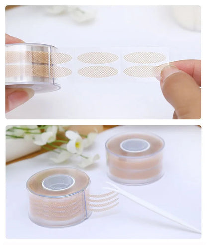 600 Pcs Eye Lift Strips Double Eyelid Tape Clear Gray Eyelid Stripe Big Eyes Invisible Double Fold Eyelid Sticker Makeup Tools RELUX.STORE