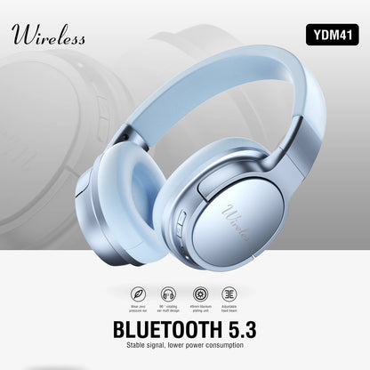 Bluetooth Wireless Over-Ear Headphones with 48H Playtime and with Microphone, HiFi Stereo Foldable Lightweight Headphones for de
