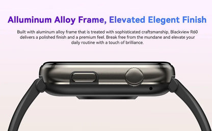 [World Premiere] Blackview Smartwatch R60 Watch 1.96'' AMOLED Display 800mAh Bluetooth Phone Calls Health and Fitness Tracking