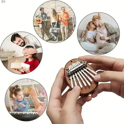 8 Key Mini Wood Kalimba High Quality Exquisite Finger Thumb Piano Marimba Musical Good Accessories Pendant Gift