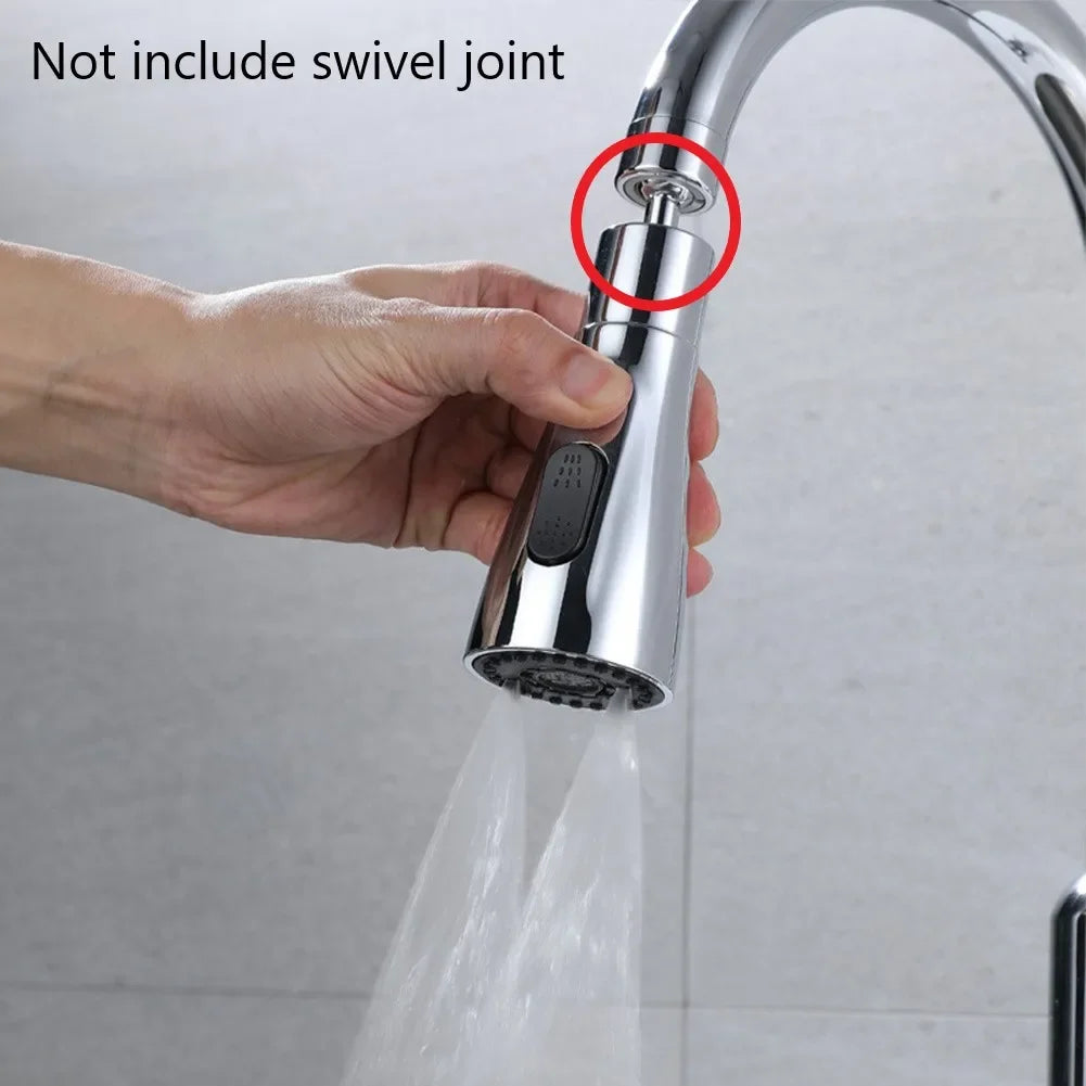 Kitchen Pull Out Faucet Sprayer Nozzle 3 Modes ABS Water Saving Bathroom Basin Sink Shower Spray Head For 1/2" Connection