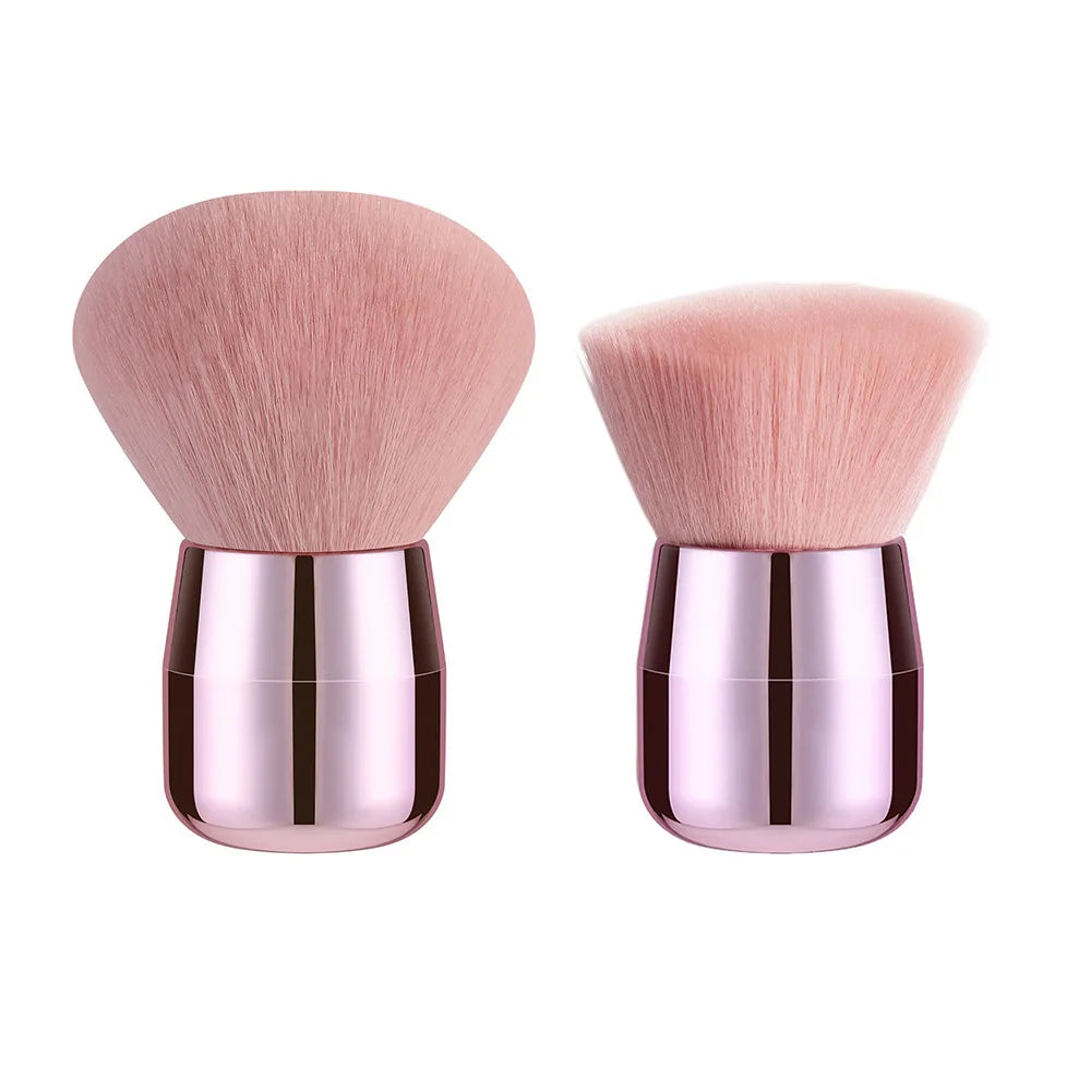 CALIYI 1/2 PCS Fluffy Loose Powder Blush Brushes Portable MINI Luxury Makeup Brush Travel Cosmetic Make Up Tools For Women Girls