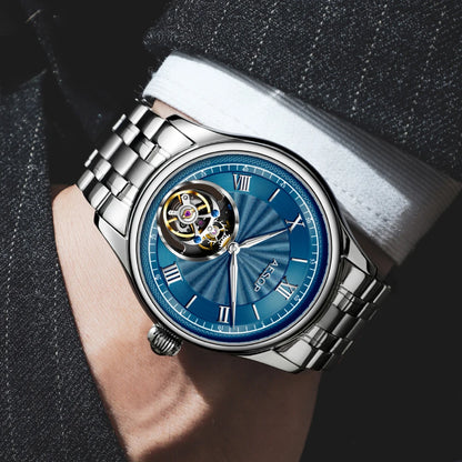 AESOP Official Watch Store Flying Tourbillon Movement Mechanical Wristwatches Skeleton Watches for Menes Luxury Waterproof 2025A