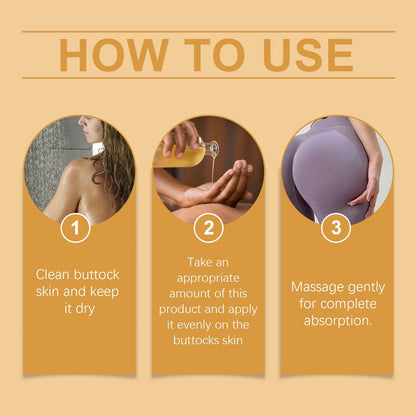 Buttock Enlargement Oil Hip Lifting Growth Firming Nourishing Moisturize Skin Tighten Pores Enhance Elasticity Body Massage Care RELUX.STORE