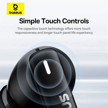Baseus Bowie E19 Wireless Earphones Bluetooth 5.3 Big Bass 12mm Drivers IPX5 Waterproof Earbuds 33Hrs Battery Life Headphones RELUX.STORE