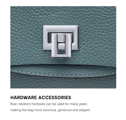 Zency Women's Genuine Leather Top-Handle Bag Simple Fashion Envelope Luxury Brand Shoulder Handbag Small Crossbody for Female RELUX.STORE