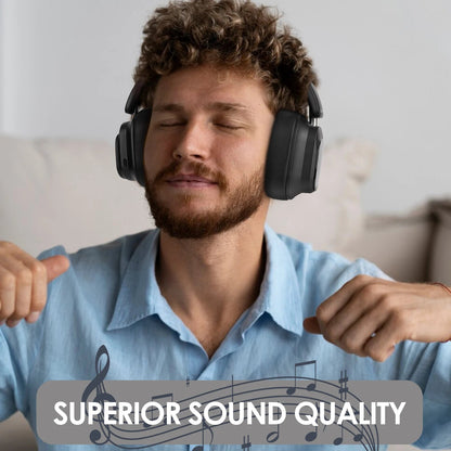 Siindoo JH-ANC930Plus Active Noise Cancelling Headphones, Hybrid Wireless Headphone With Multi Magnetic Touch Control LED Screen RELUX.STORE
