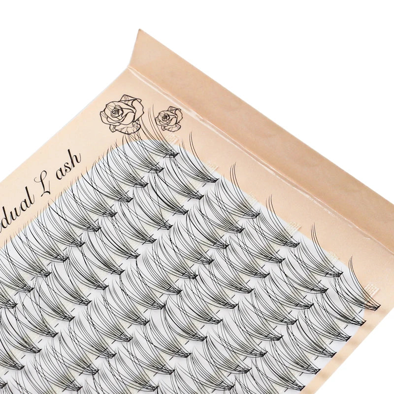 6 Rows 120 Bundles Eyelash Extension Natural Russian Volume Faux Cils Eyelashes Individual 10/20/30D Cluster False Lashes Makeup RELUX.STORE