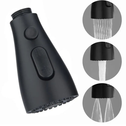 Kitchen Pull Out Faucet Sprayer Nozzle 3 Modes ABS Water Saving Bathroom Basin Sink Shower Spray Head For 1/2" Connection