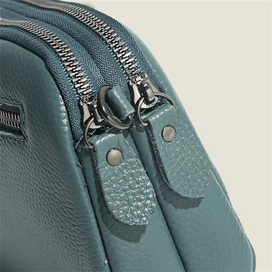 Genuine Leather Shoulder Bag Luxury Women's Handbags Bag for Woman 2024 Female Clutch Phone Bags Casual Crossbody Messenger Bags