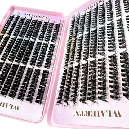 Faux Mink Eyelashes 540Cluster C Curled 9-16mm Mixed Natural Eyelash Extension 3D Russian Strip Personal Eyelash Makeup Tool RELUX.STORE