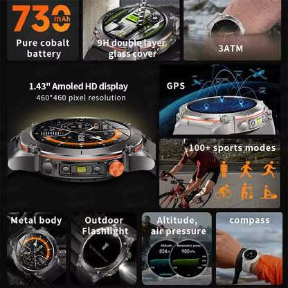 2025 New For Xiaomi IOS Ultra GPS Smart Watch 10ATM Waterproof Built-in Dual-band GNSS Compass Military Sport Men SWIM Bracelet