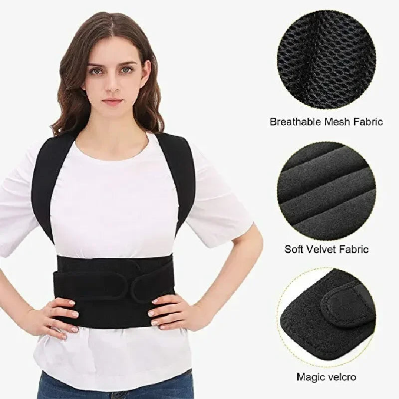 Posture corrector with breathable shoulder and waist straps for boys and girls RELUX.STORE