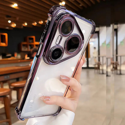 High-end Shockproof Cover For Huawei Pura80 pro Case Clear Silicone Bag For Huawei Pura 80 70 pro plus Ultra P50 P60 Phone Cases RELUX.STORE
