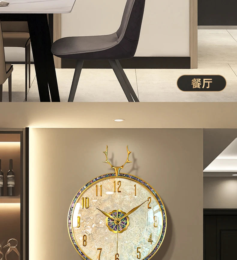 Large Luxury Wall Clocks Modern Cute Restaurant Nordic Fashion Wall Watch Creative Round Relogio De Parede Home Decoration RELUX.STORE