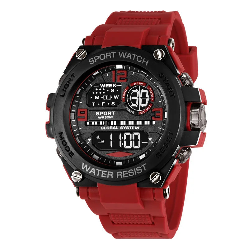 Multifunction Men's Sports Watch Waterproof Luminous Alarm Clock Outdoor Fitness Digital Watch Electronic Wristwatch for Man Kid