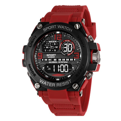 Multifunction Men's Sports Watch Waterproof Luminous Alarm Clock Outdoor Fitness Digital Watch Electronic Wristwatch for Man Kid