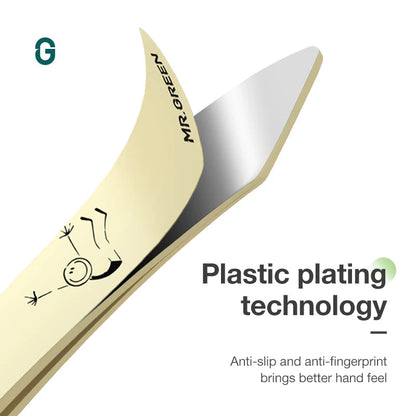 MR.GREEN Curve Handle Eyebrows Tweezers Professional Fine Hairs Puller Makeup Tools Stainless Steel Beauty Clips Removal RELUX.STORE