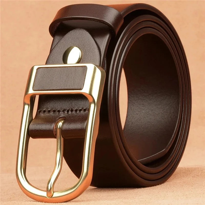 Men's Trendy Casual Belt For Men Coboy Style Belts Pin Buckle Belt Jeans Retro Belt Business Casual Belt RELUX.STORE