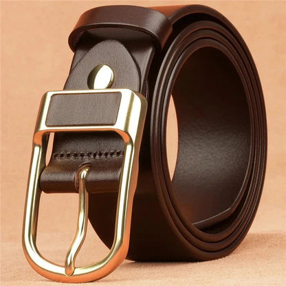 Men's Trendy Casual Belt For Men Coboy Style Belts Pin Buckle Belt Jeans Retro Belt Business Casual Belt RELUX.STORE