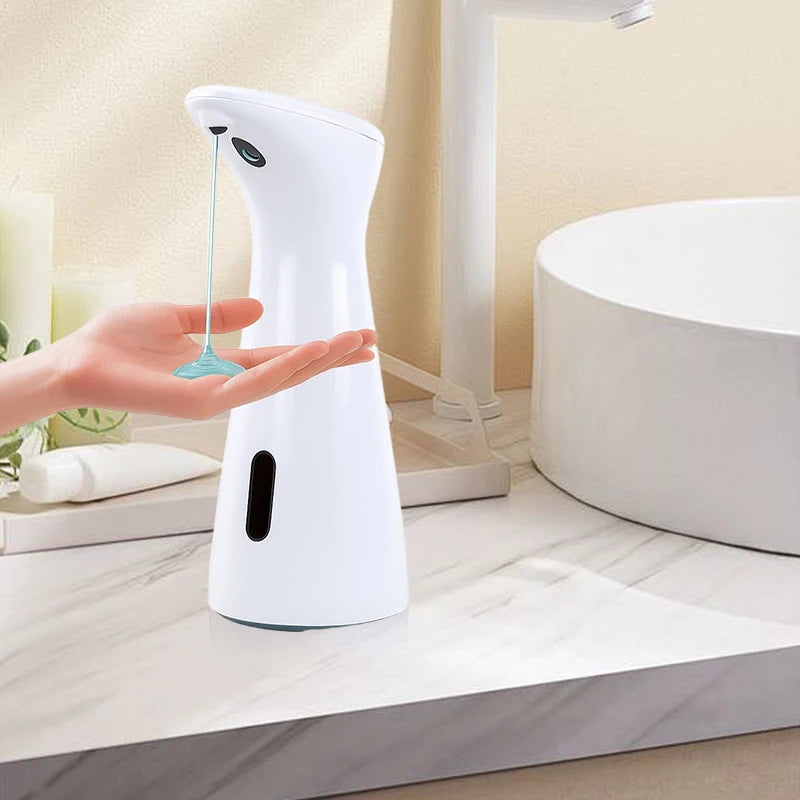 Automatic Sensor Soap Dispenser White High Quality Abs Waterproof Hand Soap Sensor Bathroom Smart Wash Handpiece