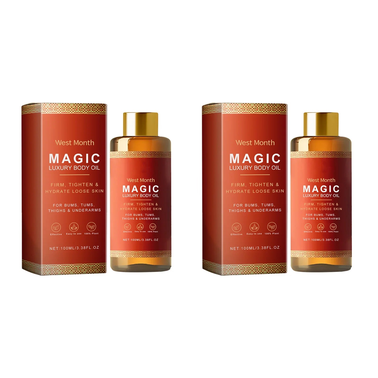 Body Firming Oil Deep Moisturizing Dry Skin Improve Sagging Skin Tightening Chest Thighs Nourishing Magic Luxury Body Care 100ml RELUX.STORE