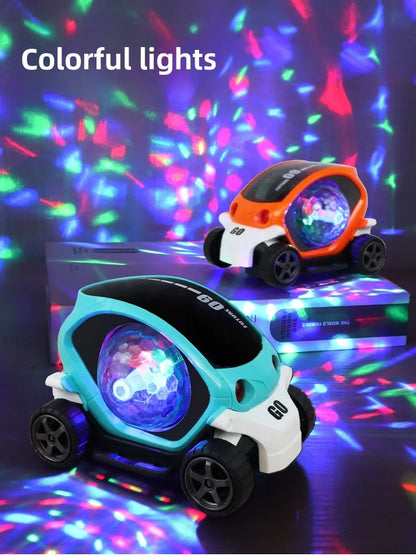 Baby Car Toys Toddler Crawling Sensory Toy Car Toys Electronic Car Tummy Time Gift for Kids 1 2 Year Old Boy Birthday Gifts