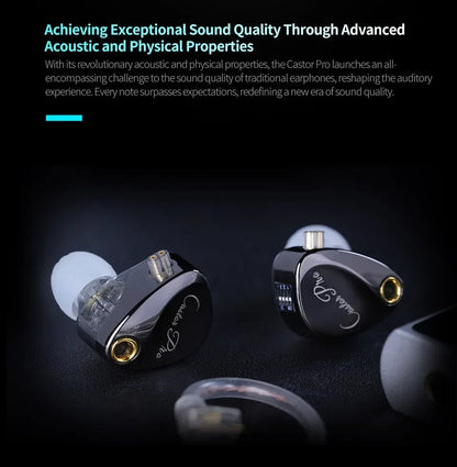 KZ Castor PRO in Ear Earphone HiFi Bass Dynamic Earbuds High-end Tunable Headphone Harman Target with Improved Bass Headsets RELUX.STORE