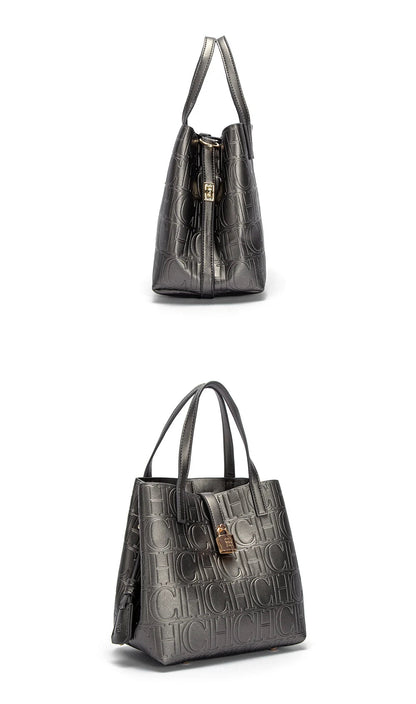 Classic Simple Solid Color Women's New 2024 Large Capacity Handbag Letter Element Women's Handbag RELUX.STORE