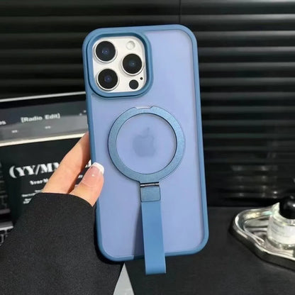 Luxury Matte Hand Wrist Strap Phone Case for for Magsafe iPhone 17 16 15 14 Plus 13 12 Pro Max 11 Magnetic Holder Stand Cover RELUX.STORE