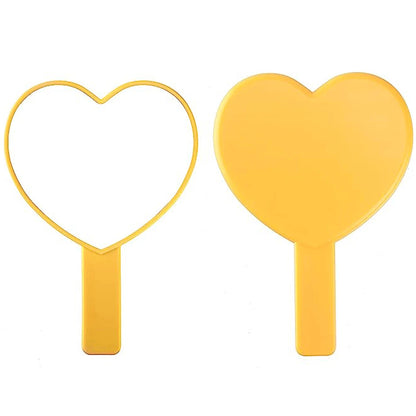 1Pcs Plastic Handle Handheld Makeup Vanity Mirror Portable Square Eyelash Extension Mirror Women Cosmetic Beauty Salon Supplies RELUX.STORE