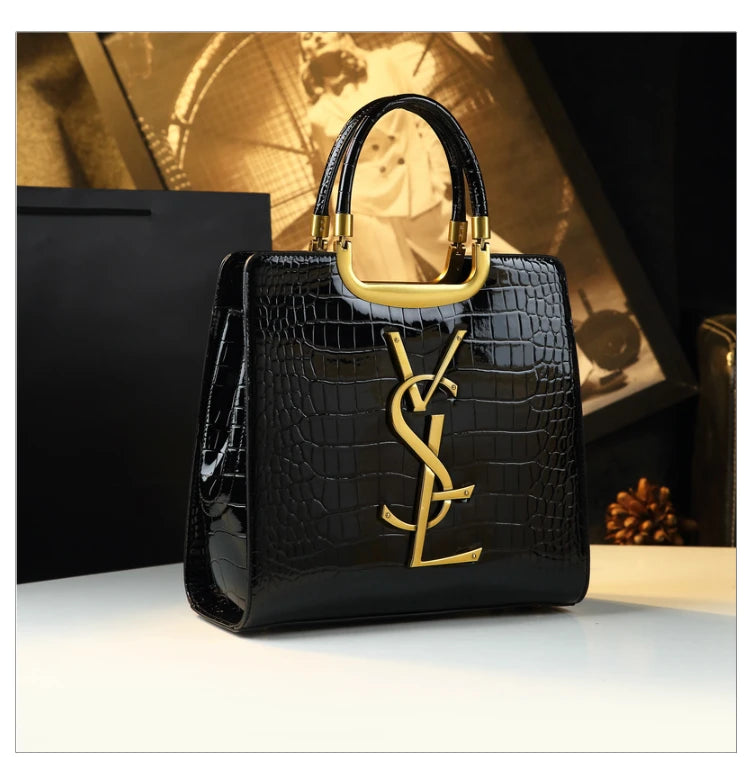 High-grade light luxury handbag 2024 new autumn and winter fashion Tote bag women's crocodile print single shoulder crossbodybag RELUX.STORE