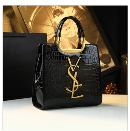 High-grade light luxury handbag 2024 new autumn and winter fashion Tote bag women's crocodile print single shoulder crossbodybag RELUX.STORE